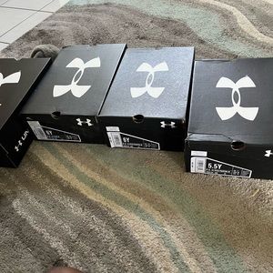 Under Armour Spotlight Football Cleats 4D Foam Navy 3023963-106